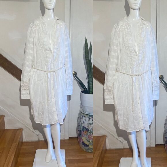 ANTHROPOLOGIE Scotch & Soda Lace Shirtdress - Picture 3 of 6